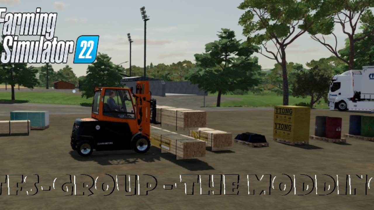 Construction pallets 02 FS22 - KingMods