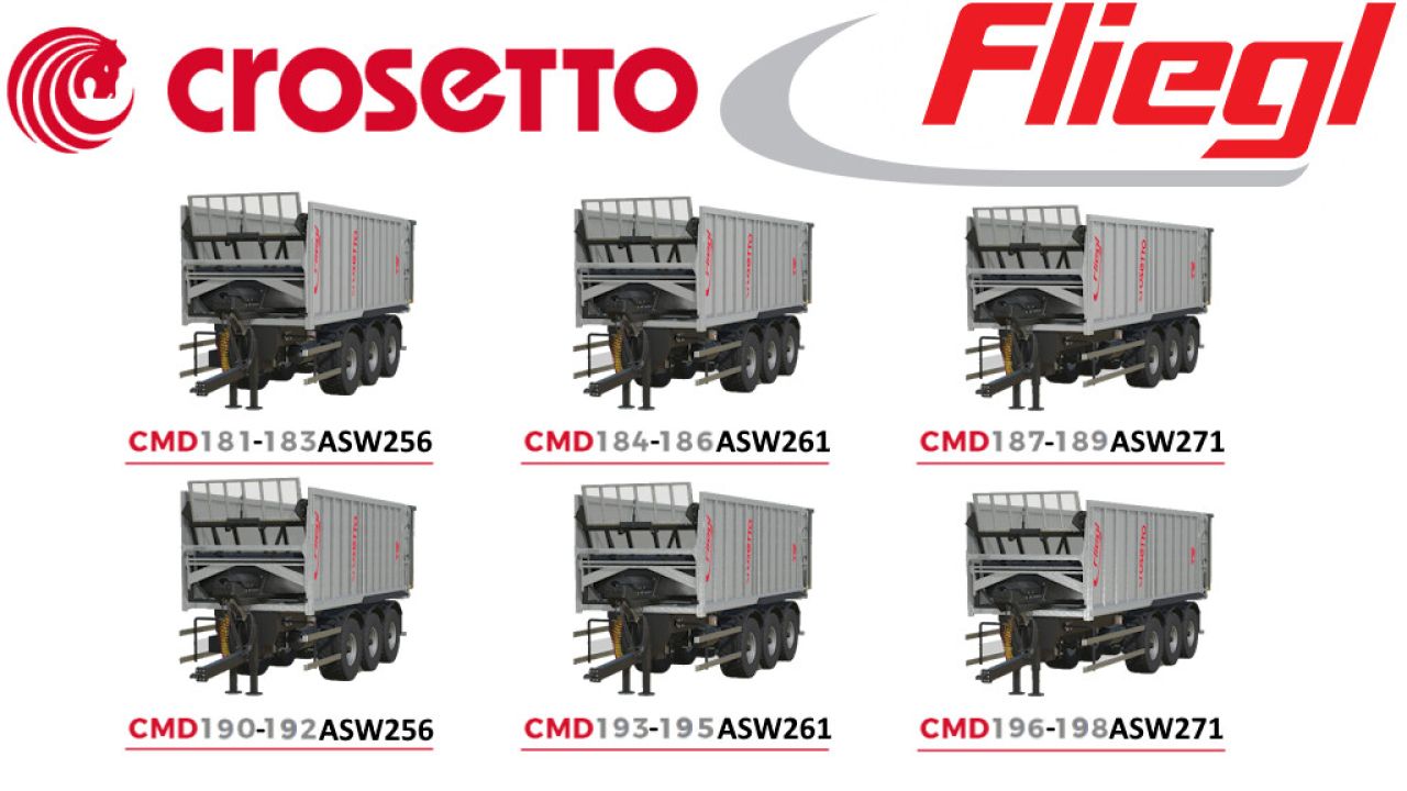 Crosetto CMD + Fliegl ASW Pack Caractéristiques Supplémentaires