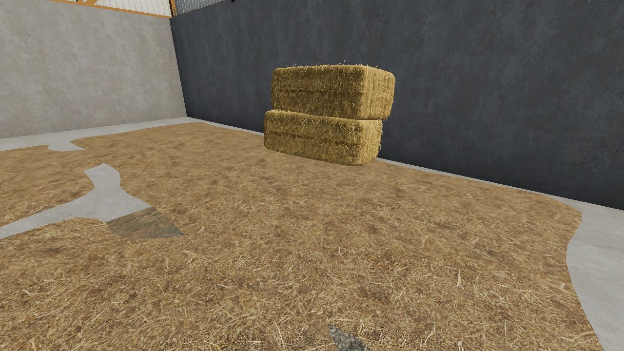 Decorative pile of straw