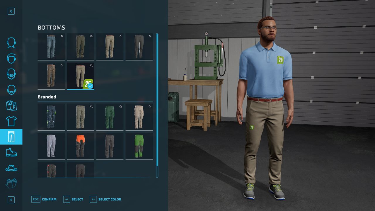 Farming Simulator 25 Roupas