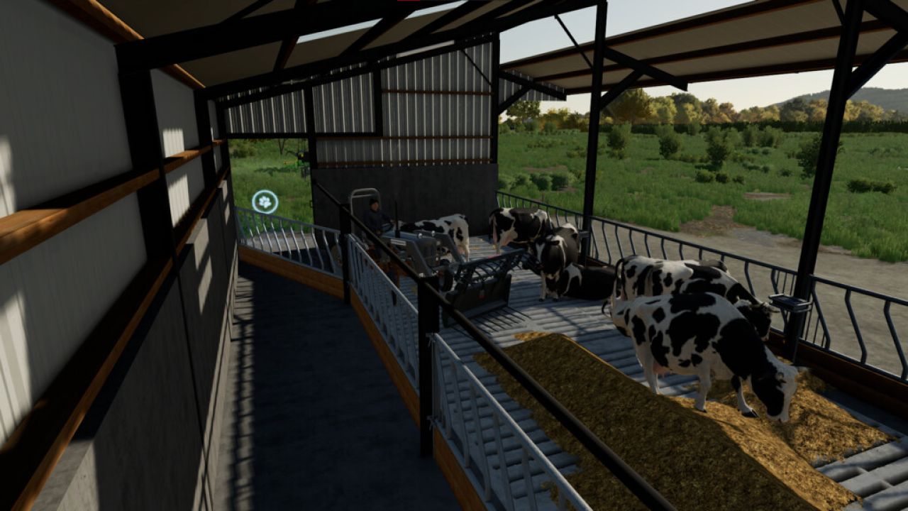 Five Bay Cow Shed FS22 - KingMods