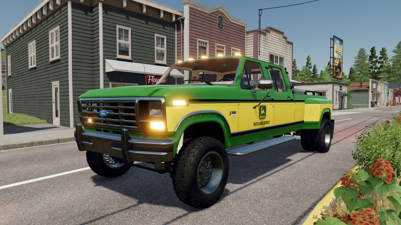 Ford F350 1986 John Deere Dealership Truck