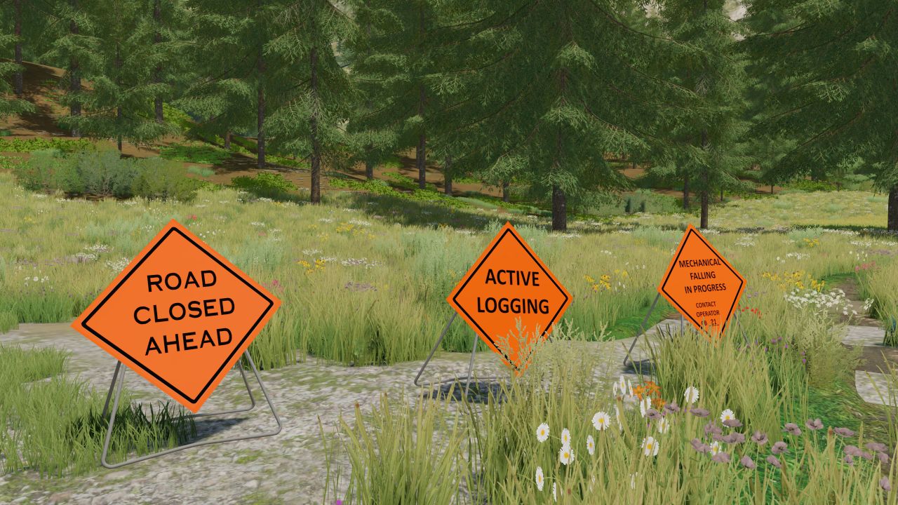 Forest Road Signs-Paket