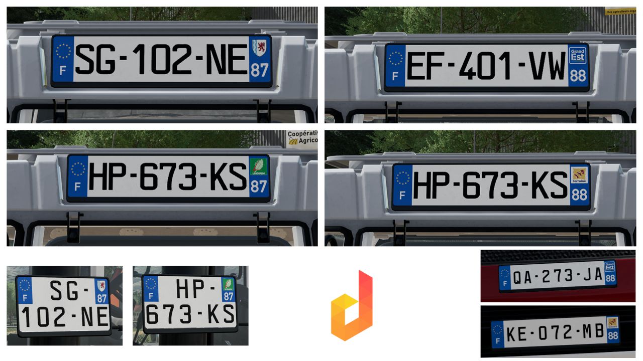 French license plates