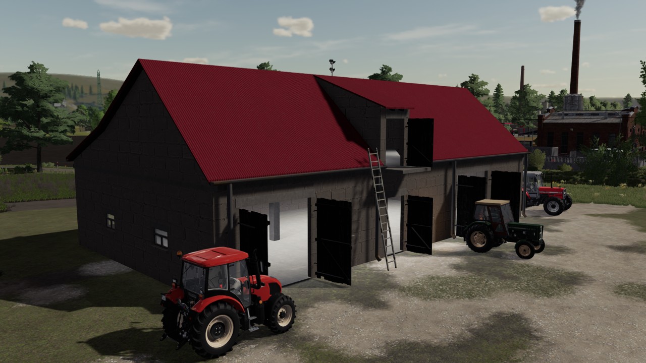 Garage for machines