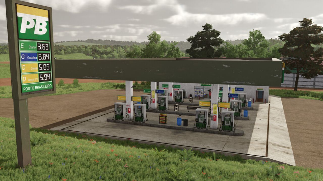 Gas Station BR FS22 - KingMods