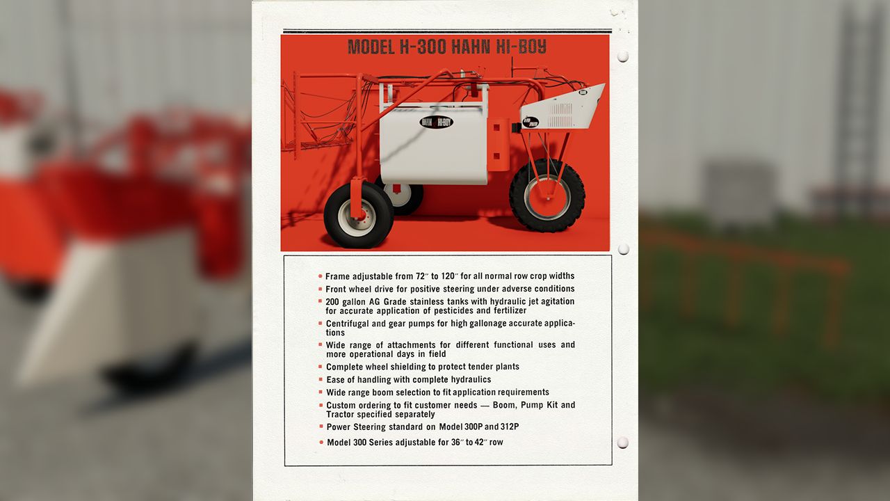 Hahn Allis Chalmers Hi Boy Sprayer Pack