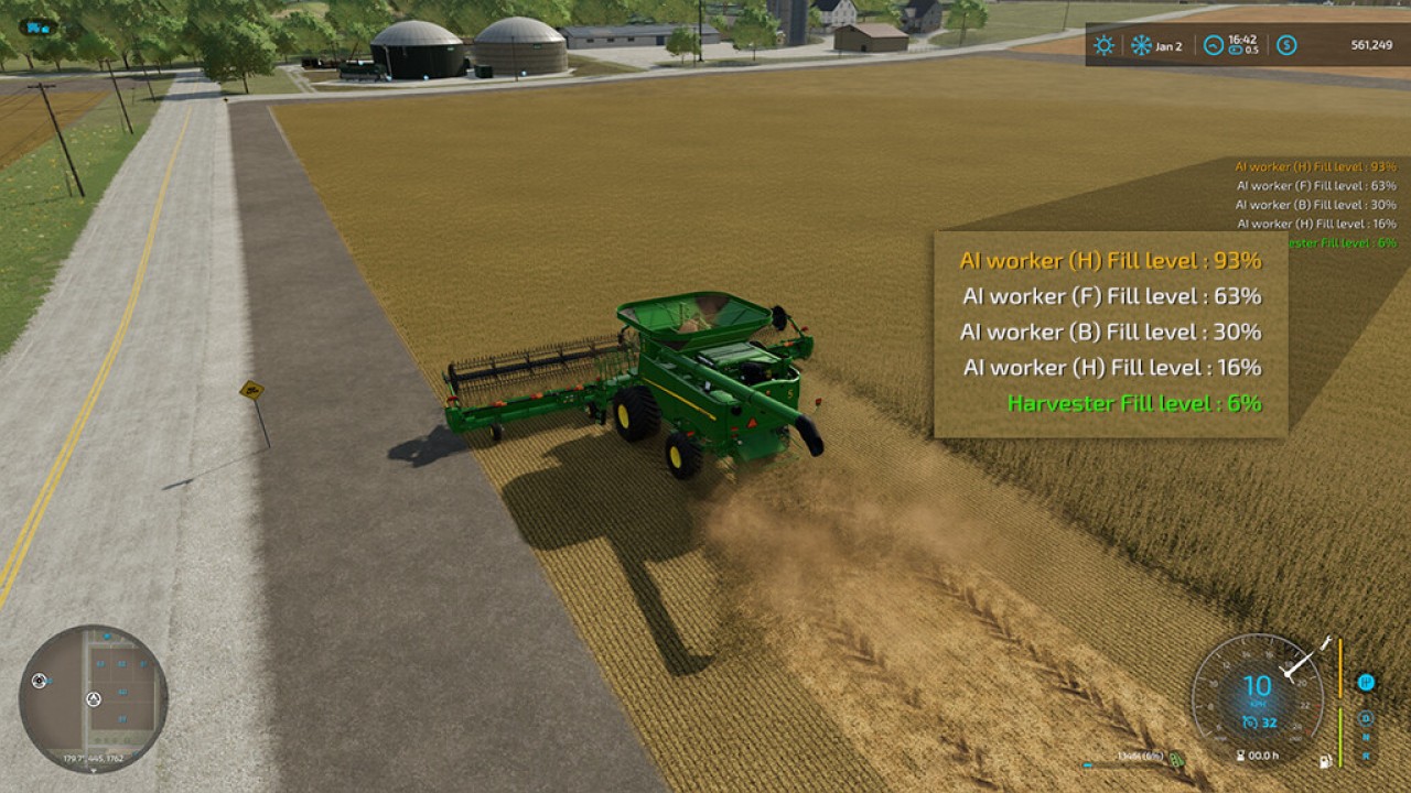 Harvester Fill Monitor