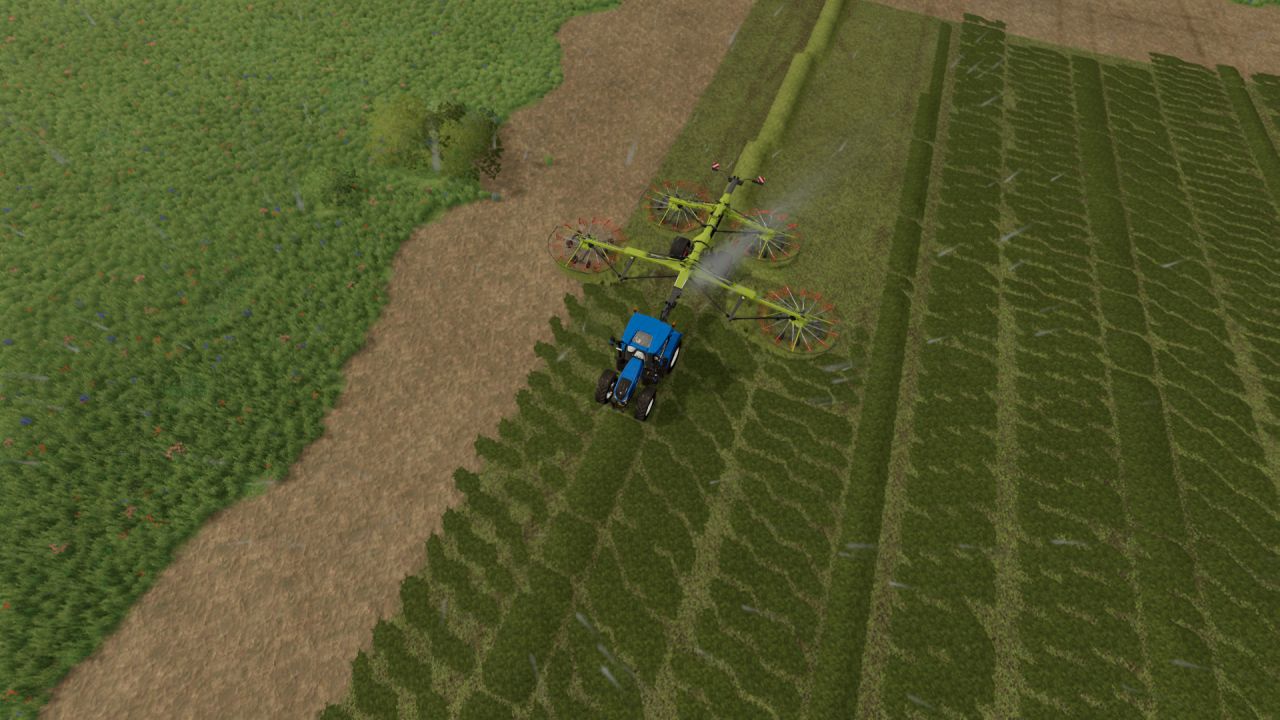 Hay maker windrowers pack