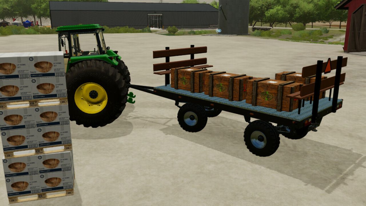 Hay Wagon With Seats FS22 - KingMods