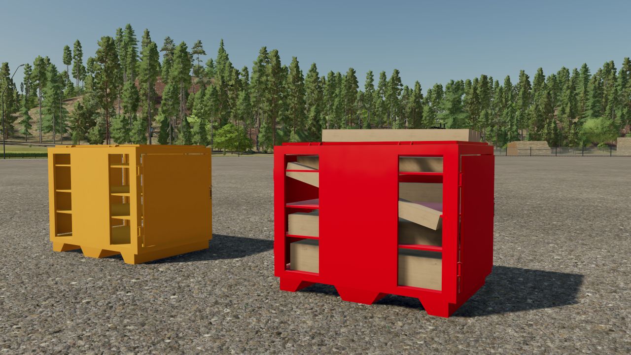 Heavy transport crate FS22 - KingMods