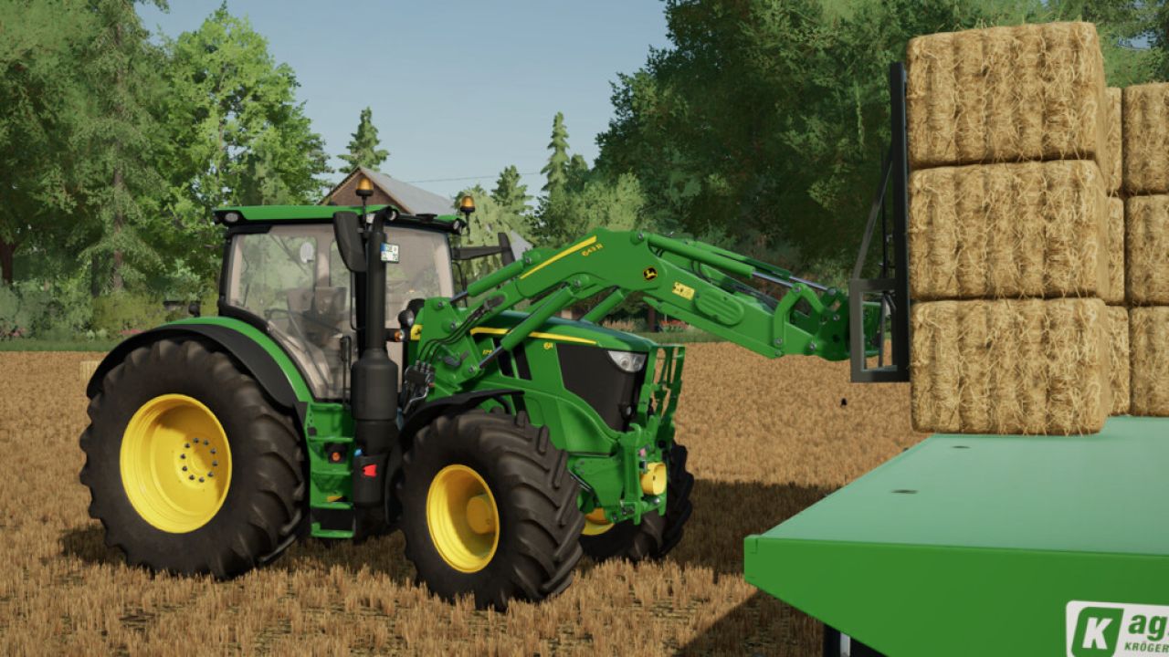 John Deere 6R с большой рамой