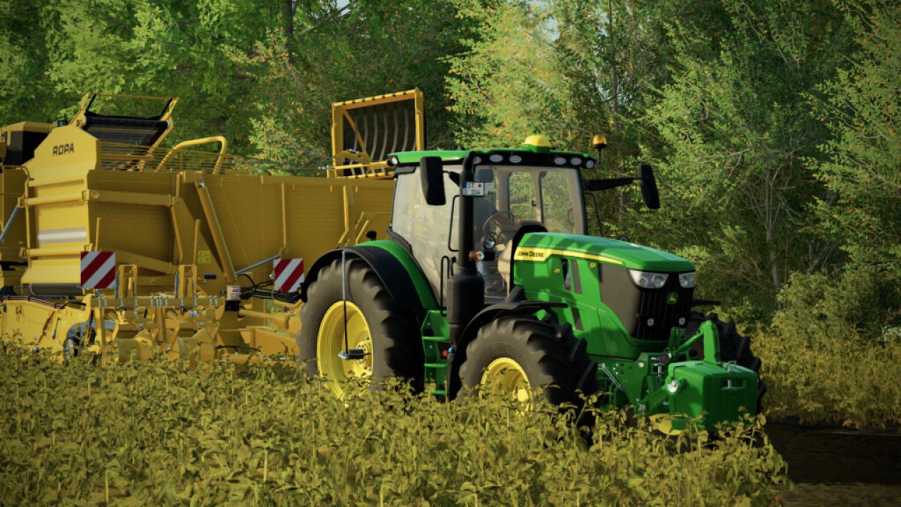 John Deere 6R с большой рамой