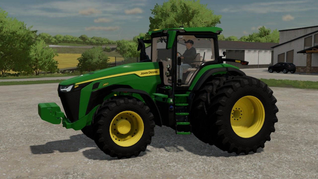 John Deere 8R con ruedas norteamericanas