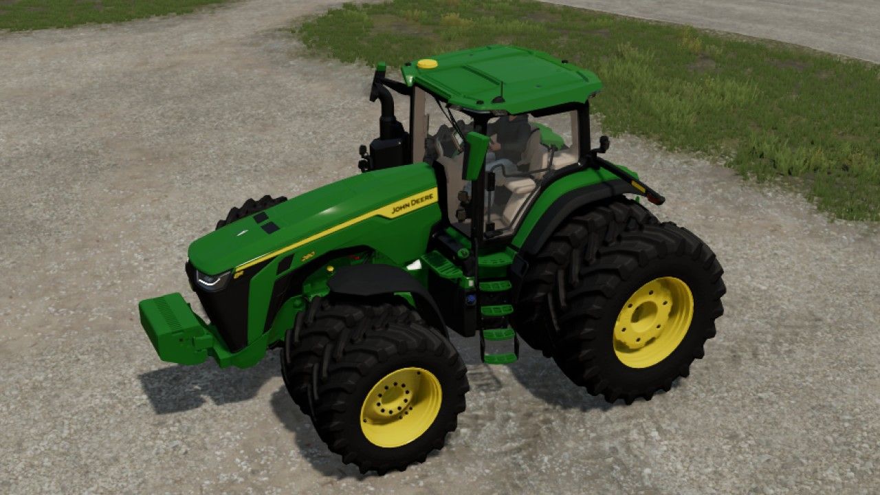 John Deere 8R z kołami północnoamerykańskimi