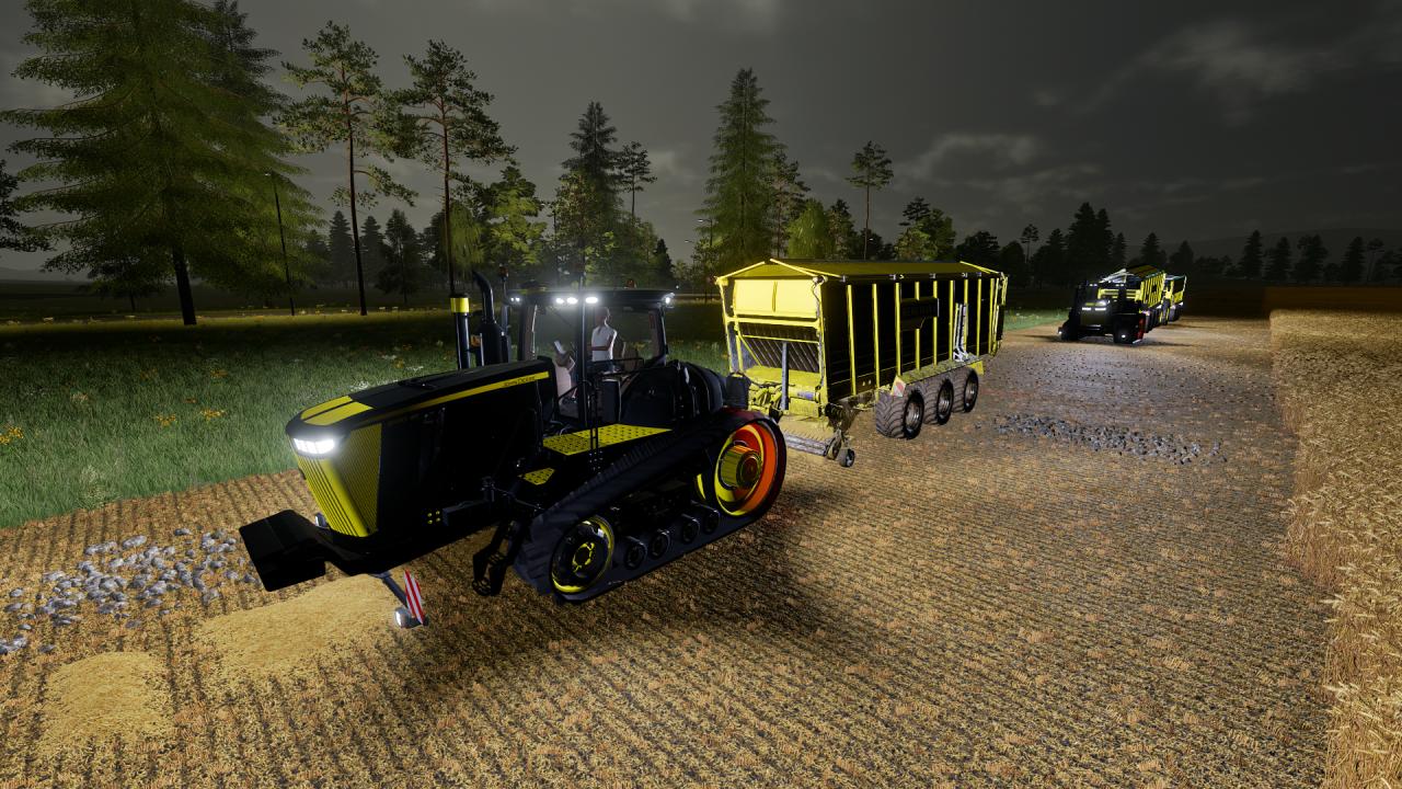 John Deere 9RT Black & Yellow