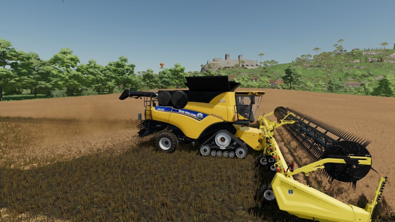 John Deere HD50F com vagão de barra de corte integrado