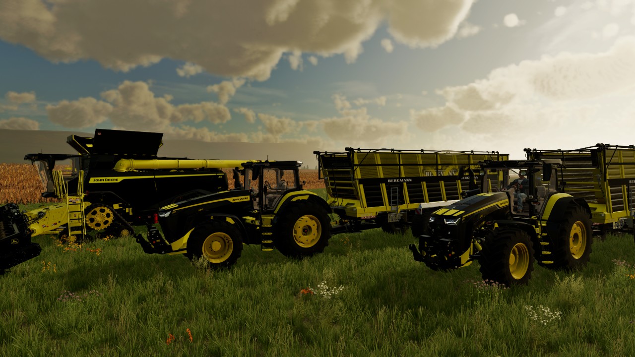 John Deere X91100 black&yellow Version / TOMMOD