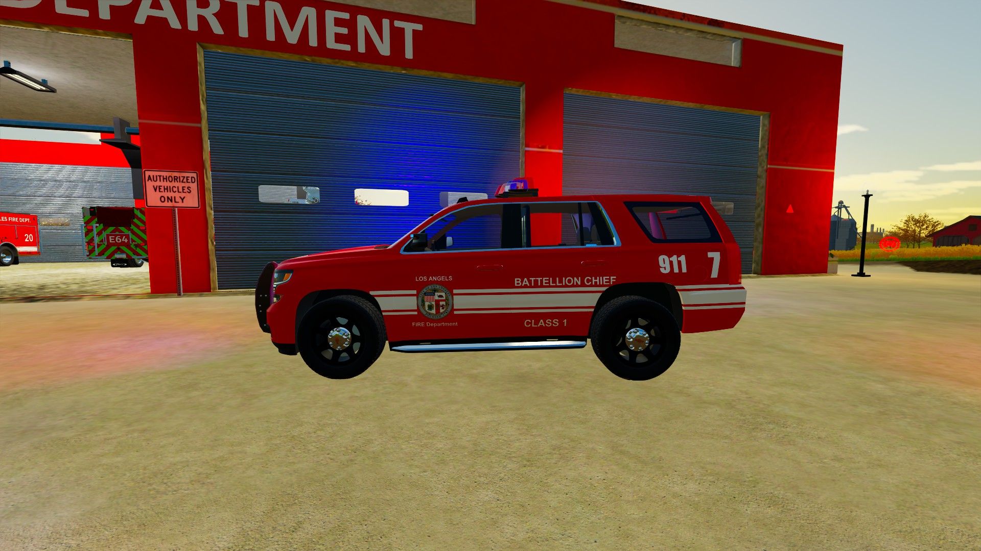 LAFD Battlion Chief Skin Tahoe