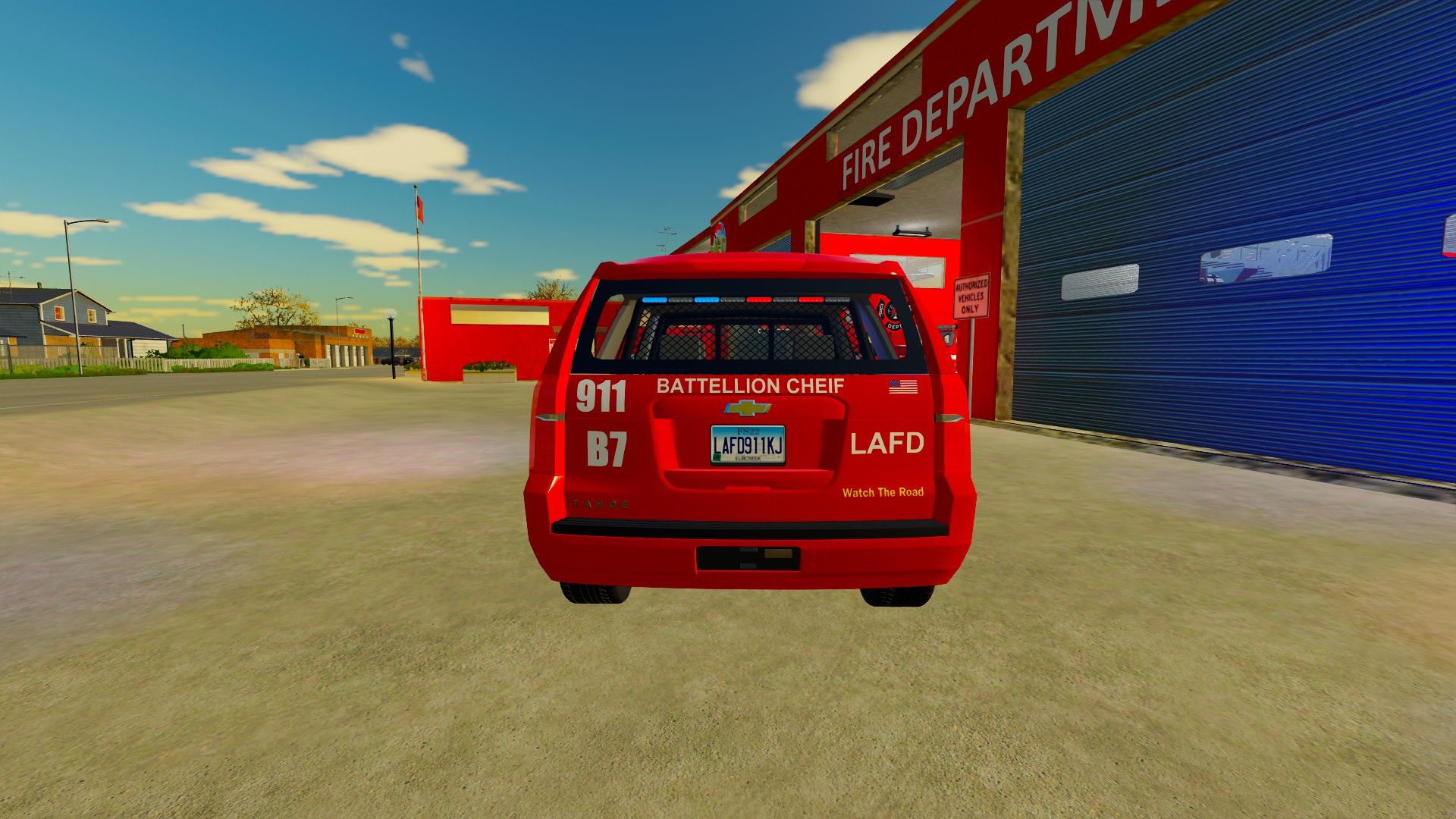 LAFD Battlion Chief Skin Tahoe