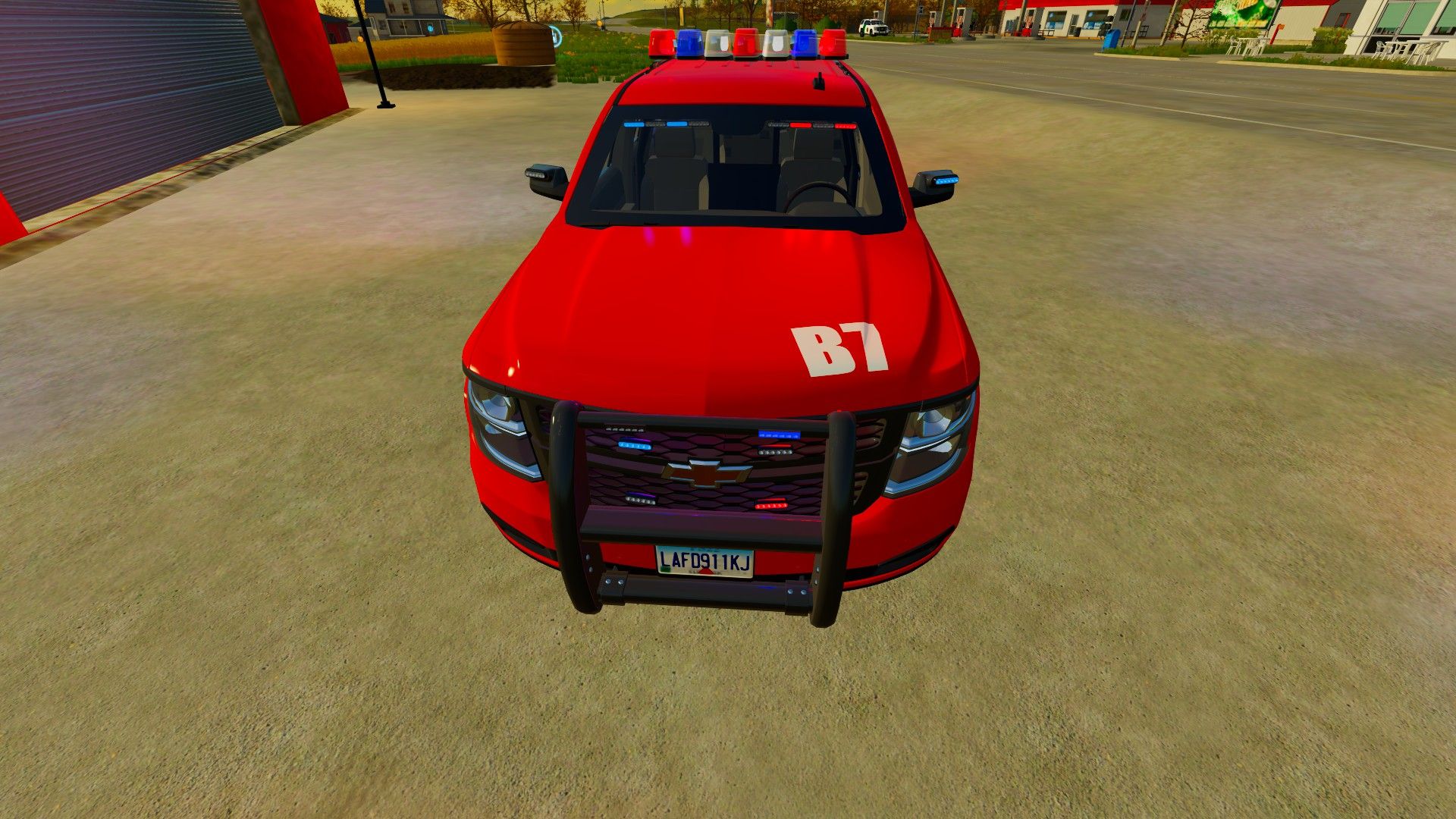 LAFD Battlion Chief Skin Tahoe