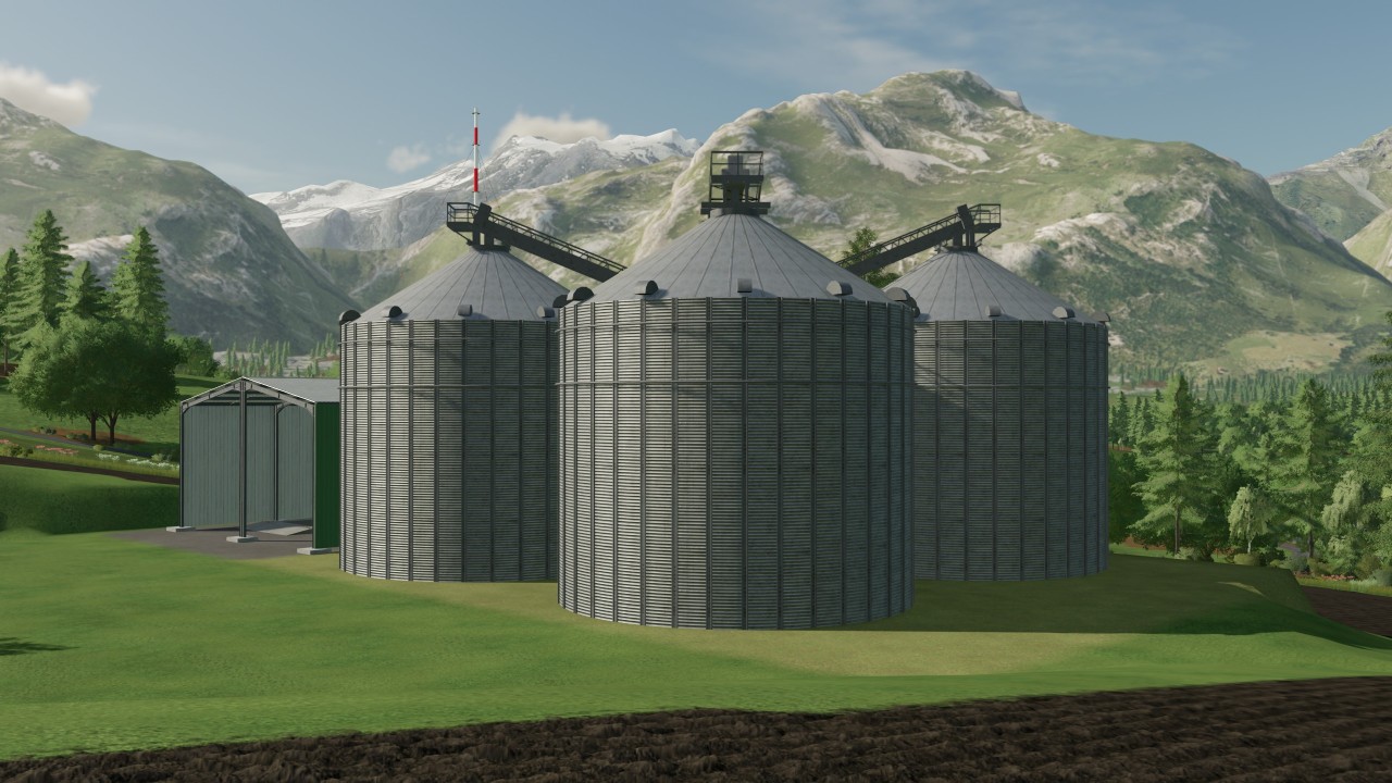 Large silo system with screen