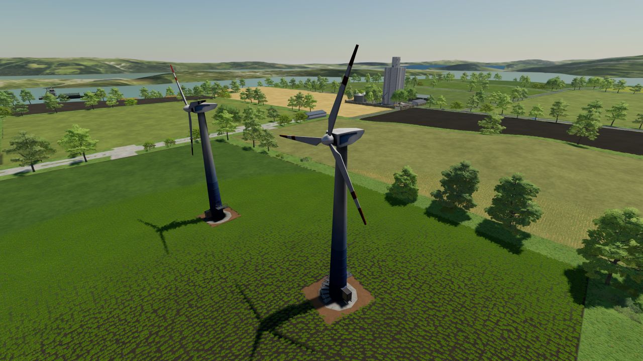 Duża turbina wiatrowa