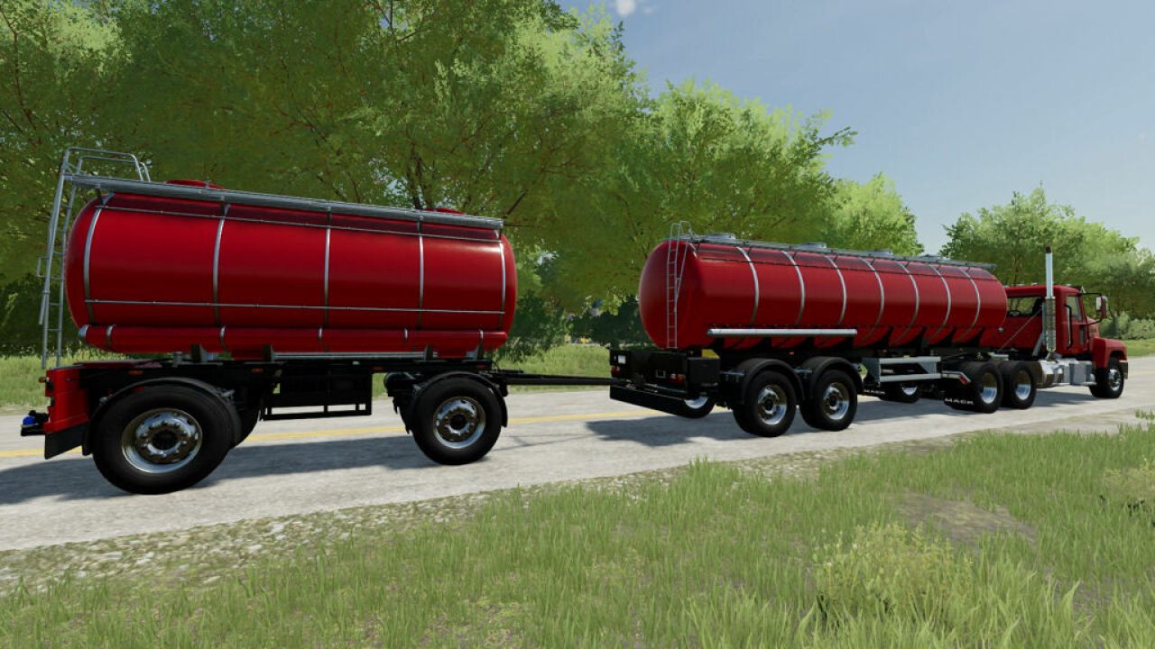 Train De Camions De Manutention De Liquides