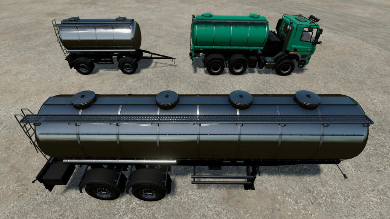 Train De Camions De Manutention De Liquides