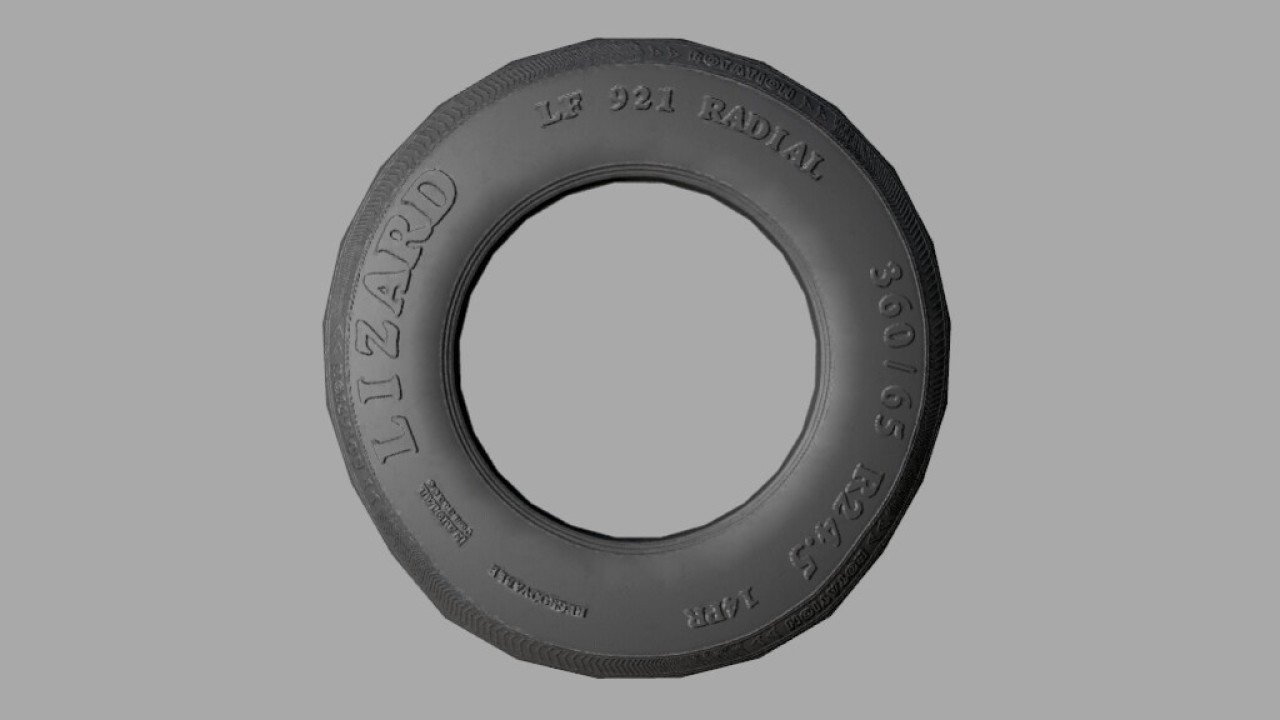 Lizard 360_65R24.5 Tire (Prefab)