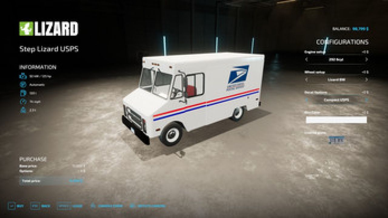 Lizard USPS Truck