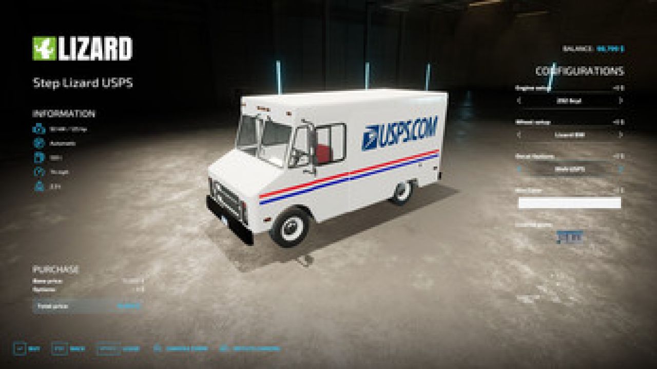 Lizard USPS Truck