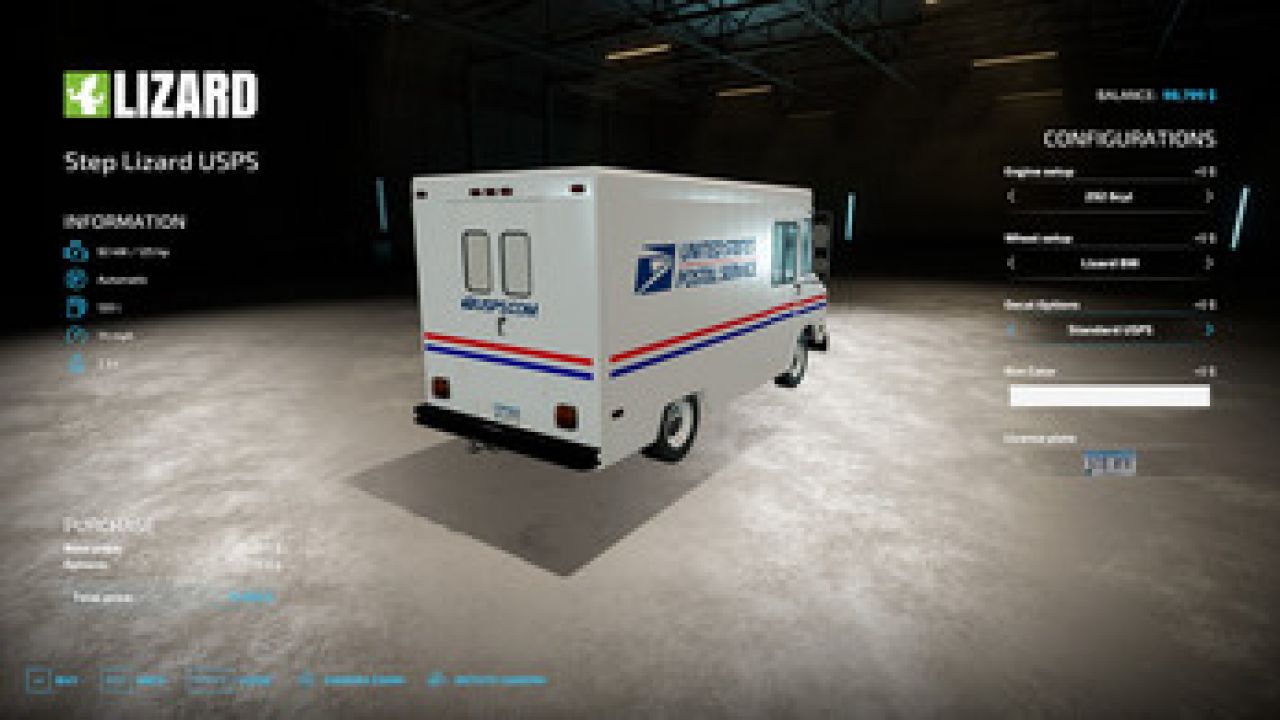 Lizard USPS Truck