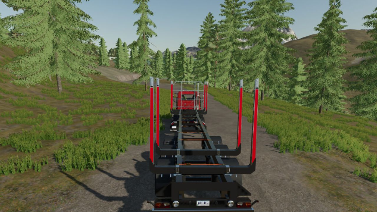 Long Log Trailer