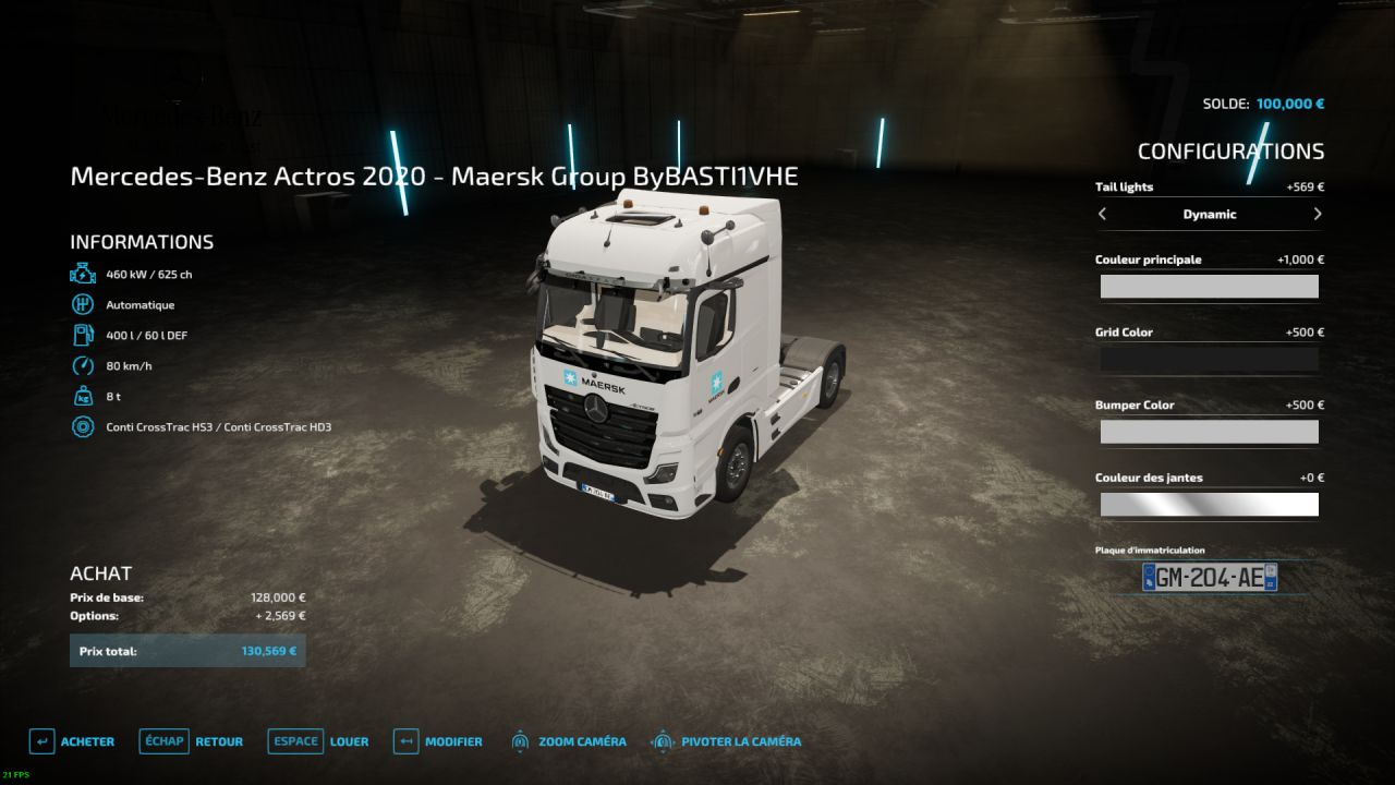 Mercedes Actros 2022 - Maersk Group.