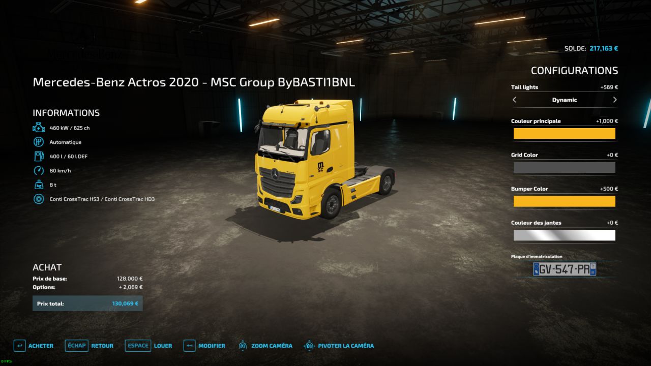 Mercedes Actros 2022 - MSC Group.