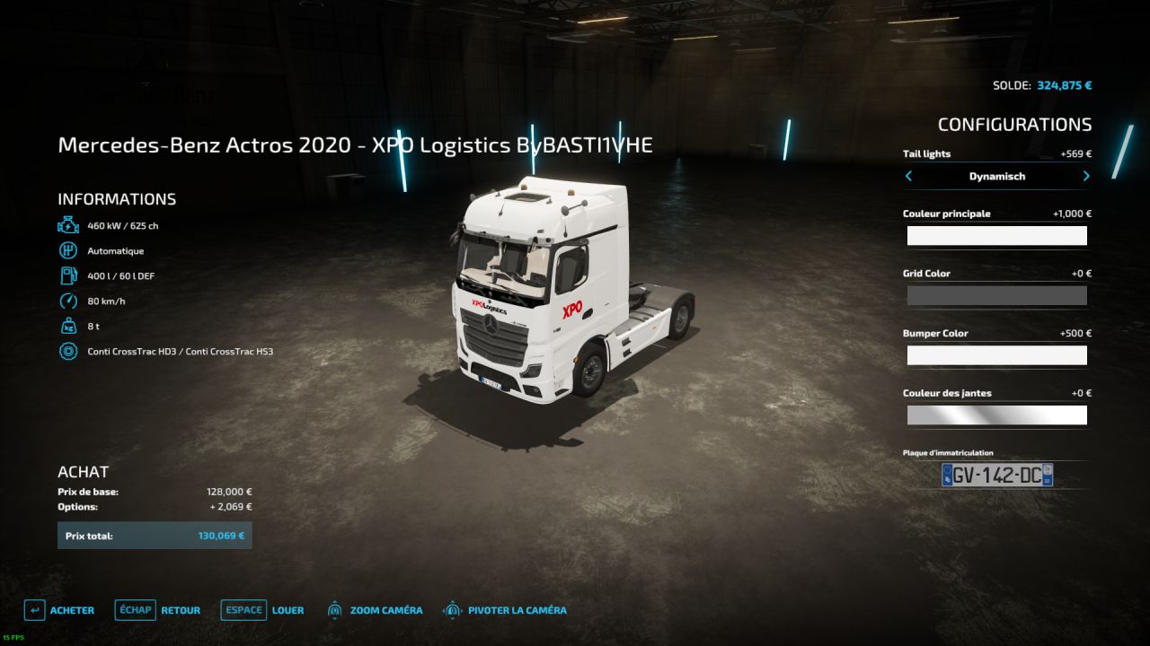Mercedes Actros 2022 - XPO Logistics
