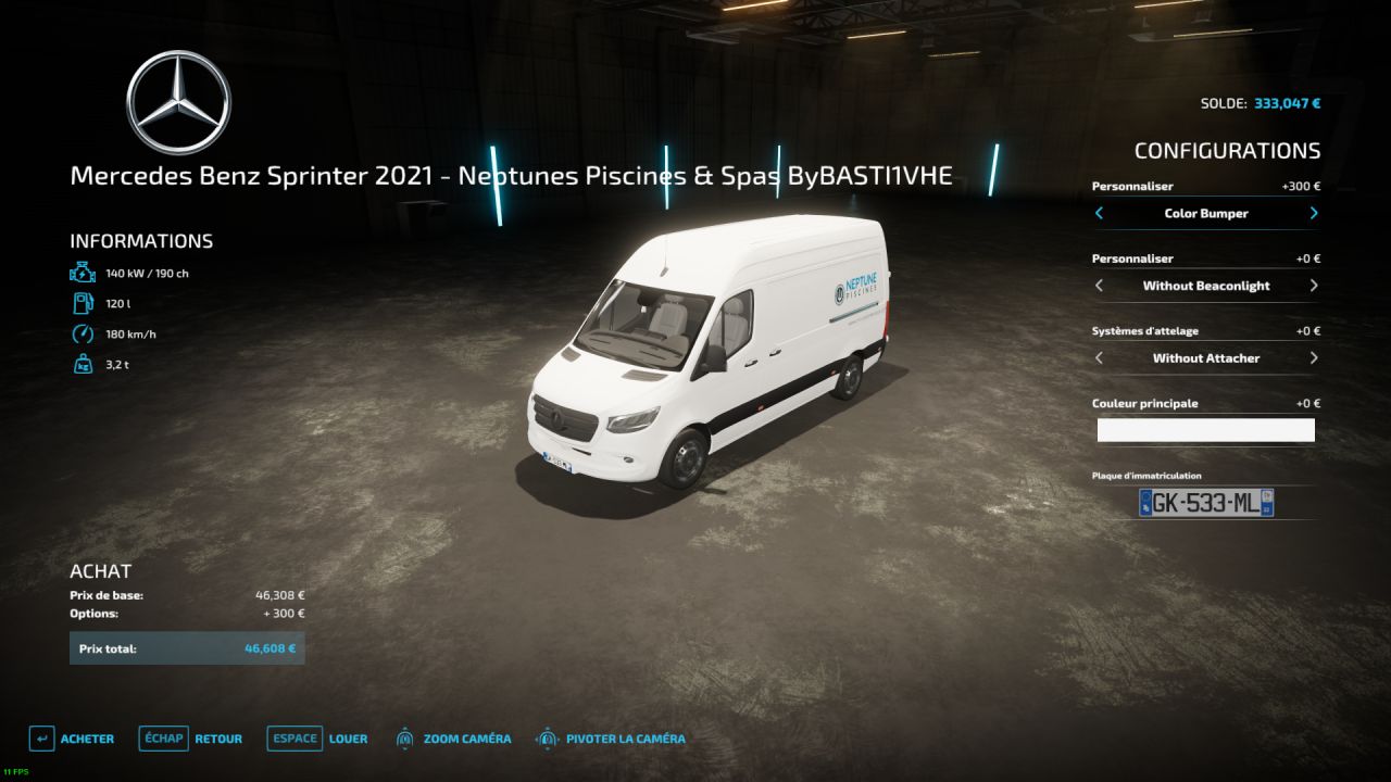 Mercedes Sprinter 2021 - Neptunes Piscines