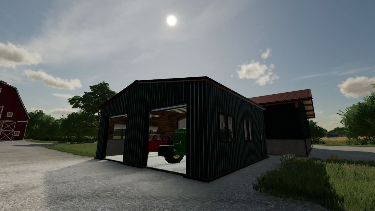 Garage moderne pour deux voitures