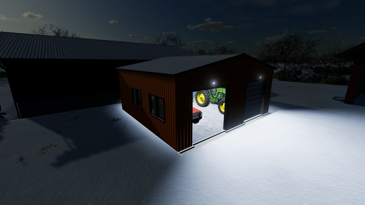 Garage moderne pour deux voitures