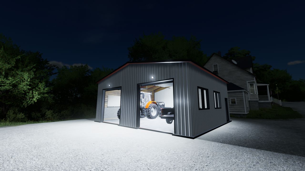 Modern Two Car Garage