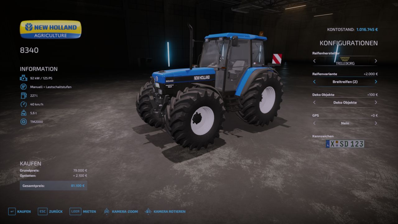 New Holland 8350