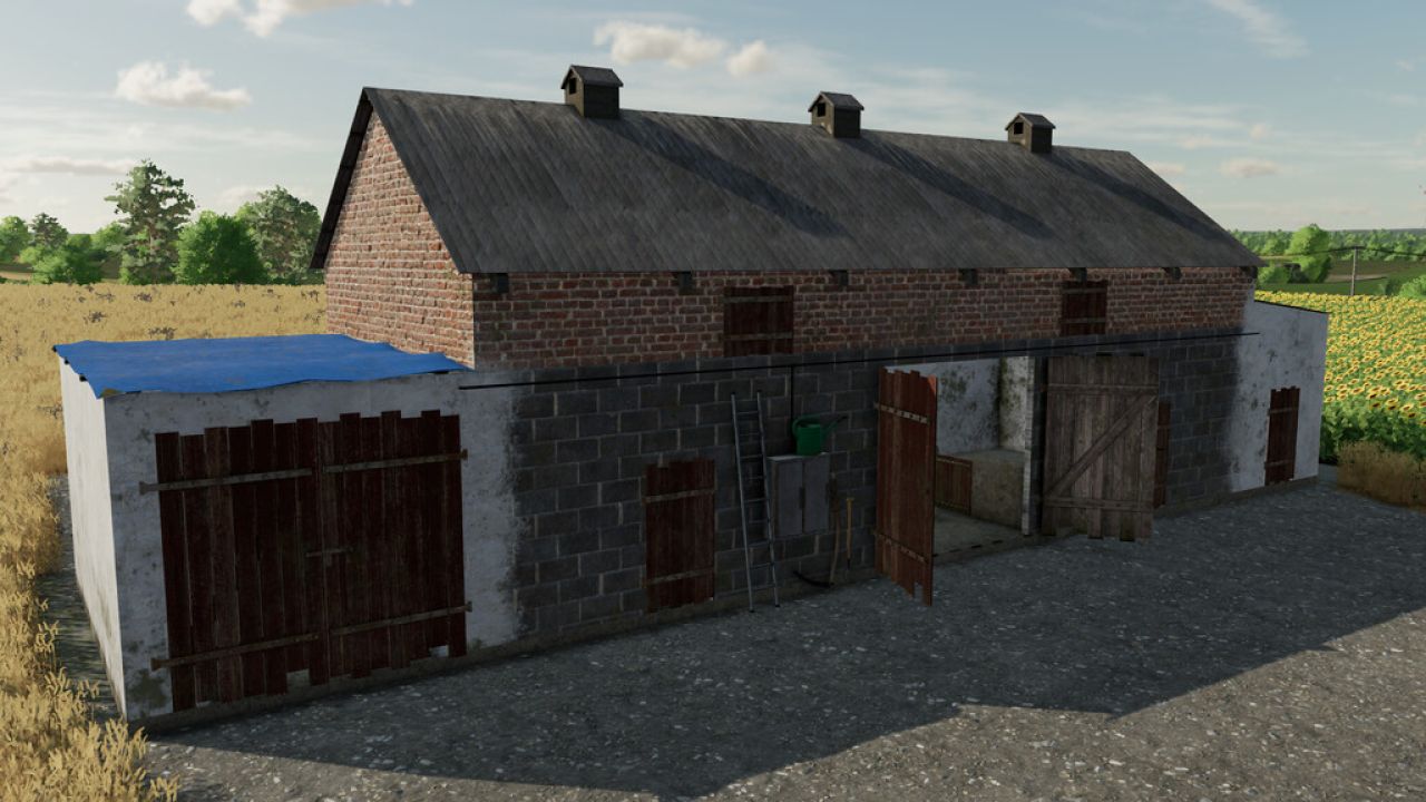 Old Pigsty With Garage FS22 - KingMods