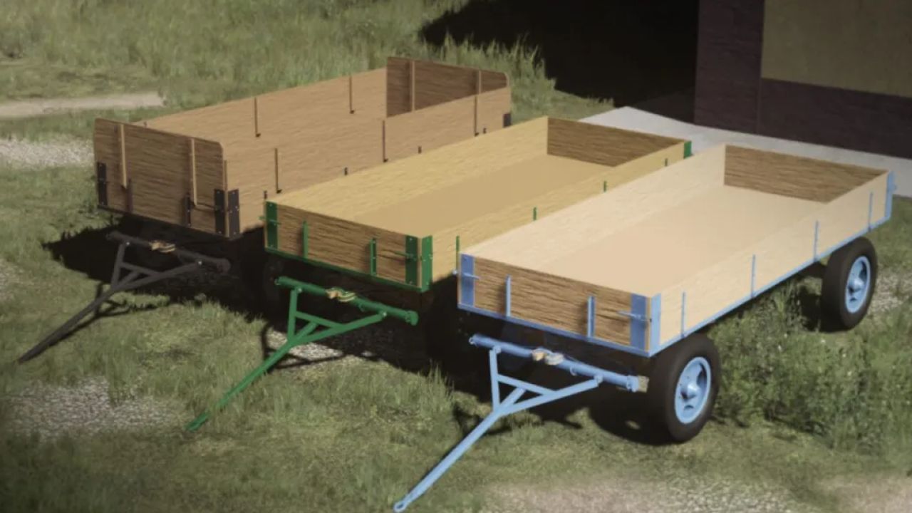 Antigo trailer de madeira
