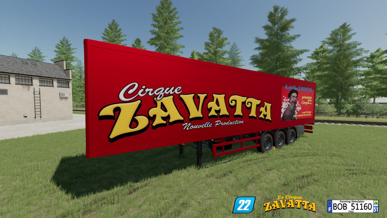 Pack of 2 ZAVATTA 2024 circus trailers