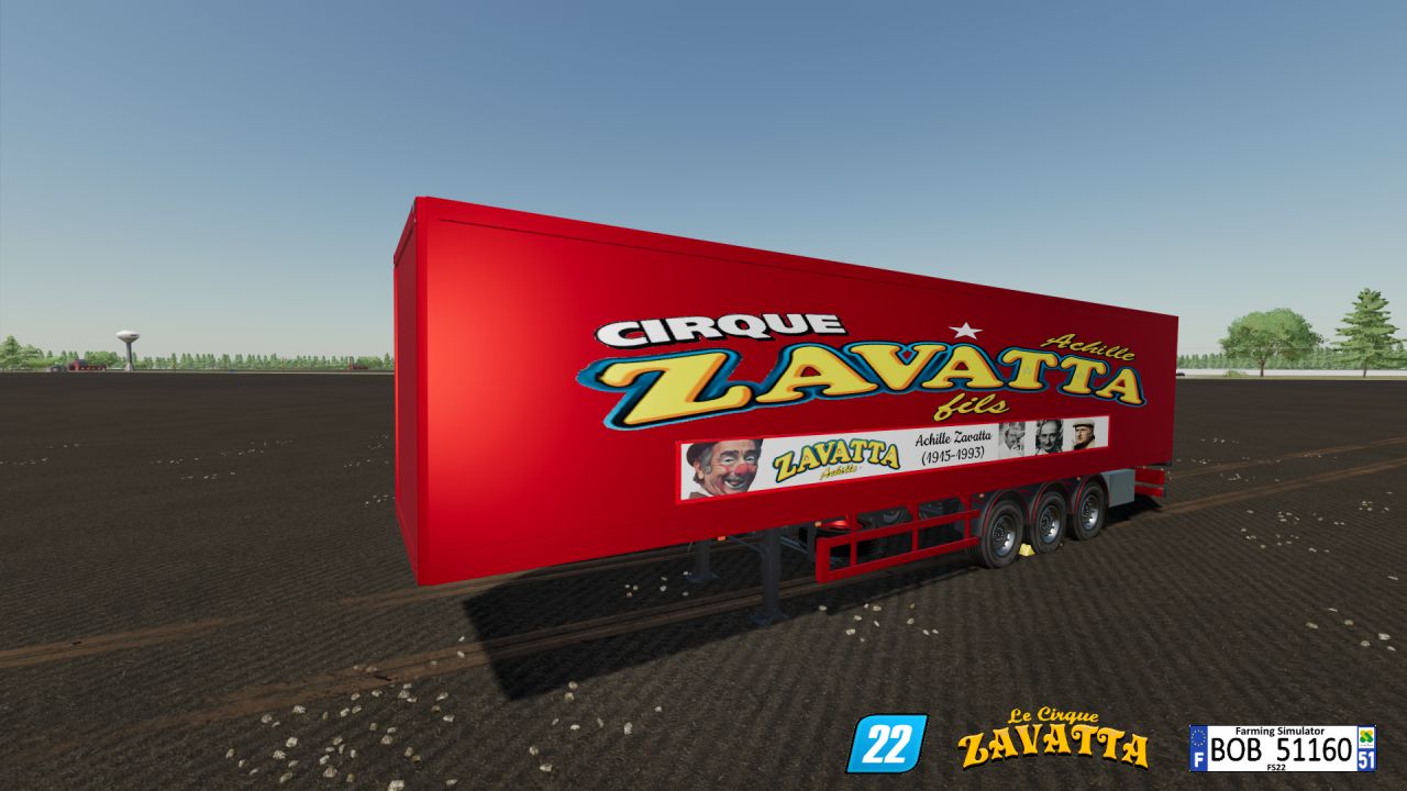 Pack de 2 remorques du cirque ZAVATTA 2024