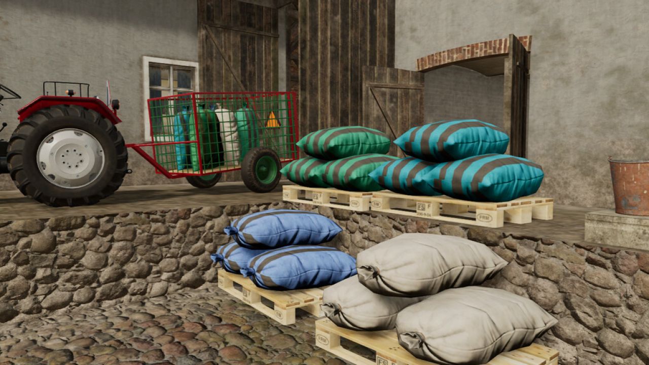 Pallet With Used Sacks