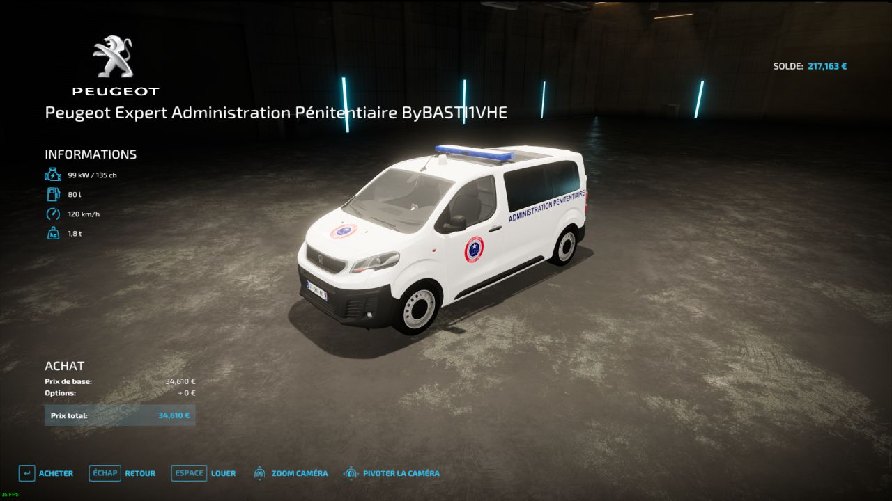 Peugeot Expert - Prison Administration