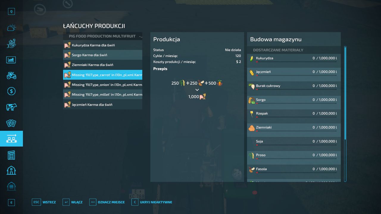 Pigfood Production Multifruit