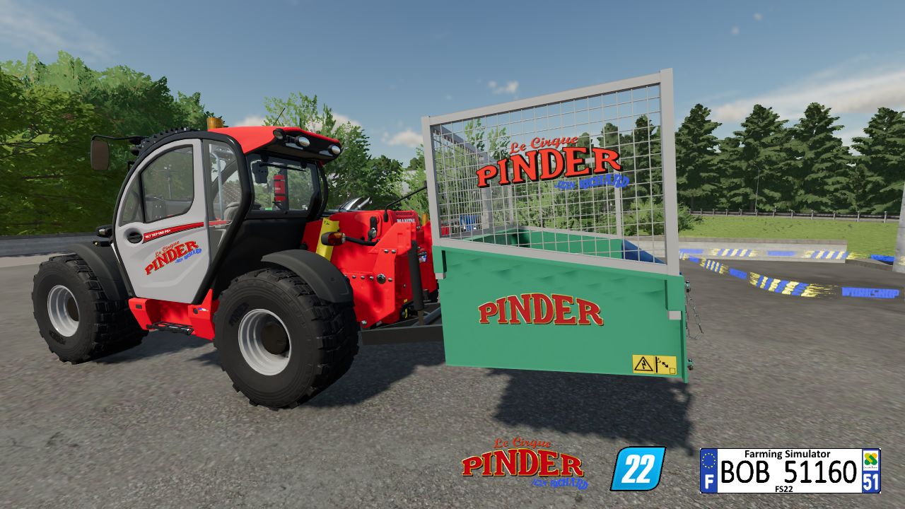 Прицеп Pinder 3-точечный